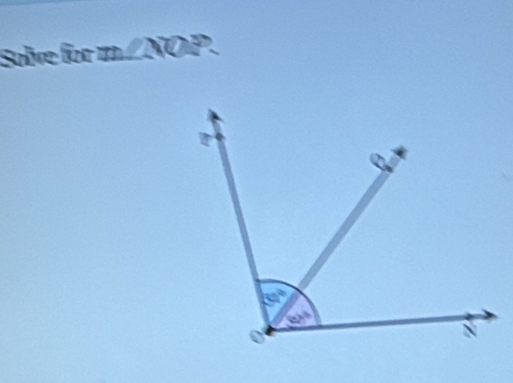 Solve for m∠NOP.