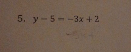 y-5=-3x+2