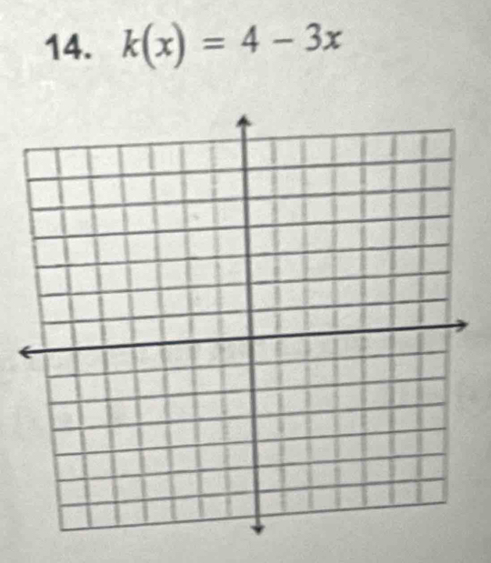 k(x)=4-3x