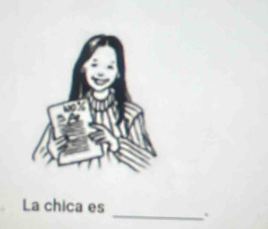 La chica es 
_*