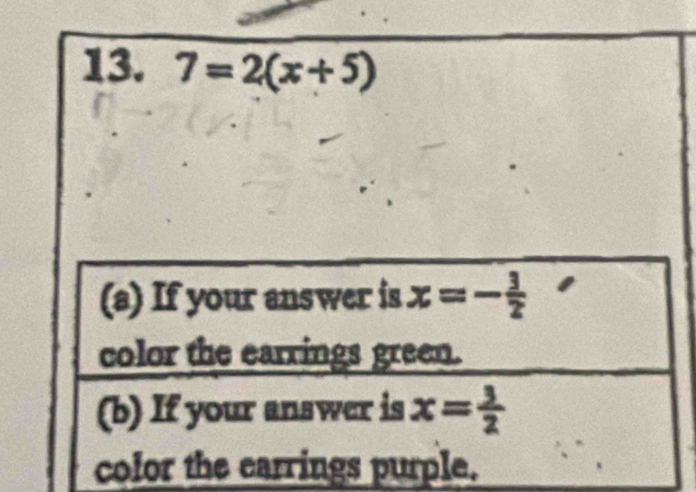 7=2(x+5)