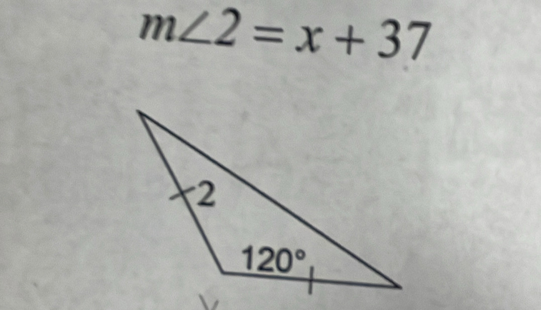 m∠ 2=x+37