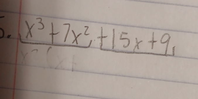 a frac x^3+7x^2+15x+91