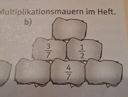 Multiplikationsmauern im Heft.