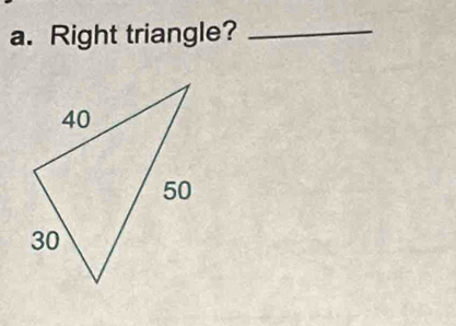 Right triangle?_