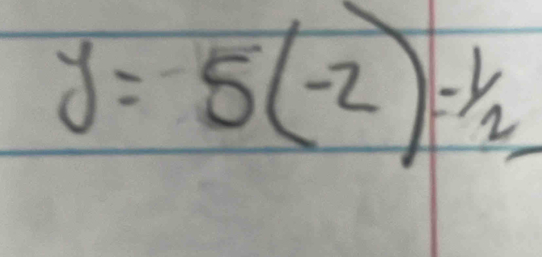 y=5(-2)^-/2