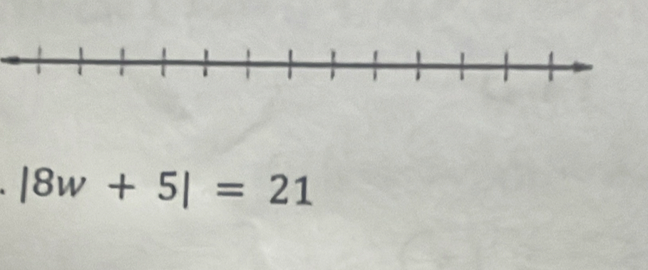 |8w+5|=21