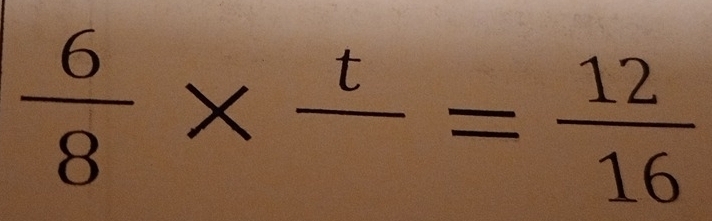  6/8 * frac t= 12/16 