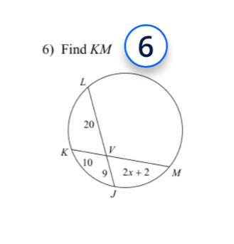 Find KM 6