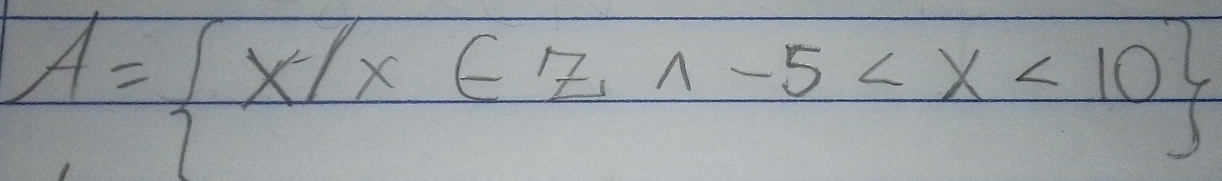 A= x|x∈ Z,1-5