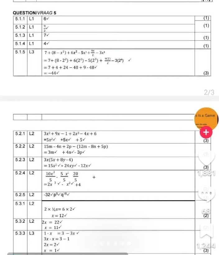 2/3
me
x=1 (3)