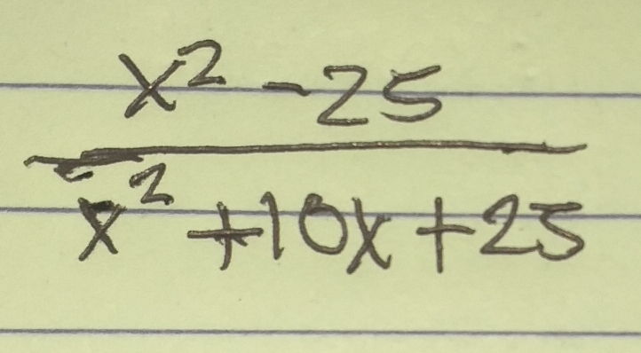  (x^2-25)/x^2+10x+25 