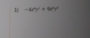 -4x^6y^4+9x^6y^4