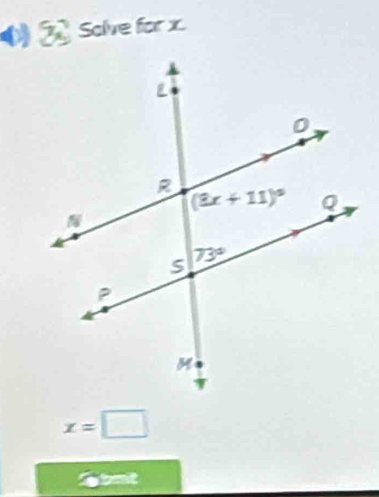 Solve for x.
x=□
basit