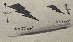 12cm
A=xcm^2
A=27cm^2