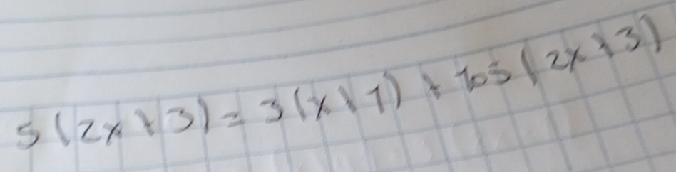 5(2x+3)=3(x1(1)+bs(2x+3)