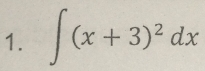 ∈t (x+3)^2dx