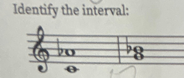 Identify the interval:
8