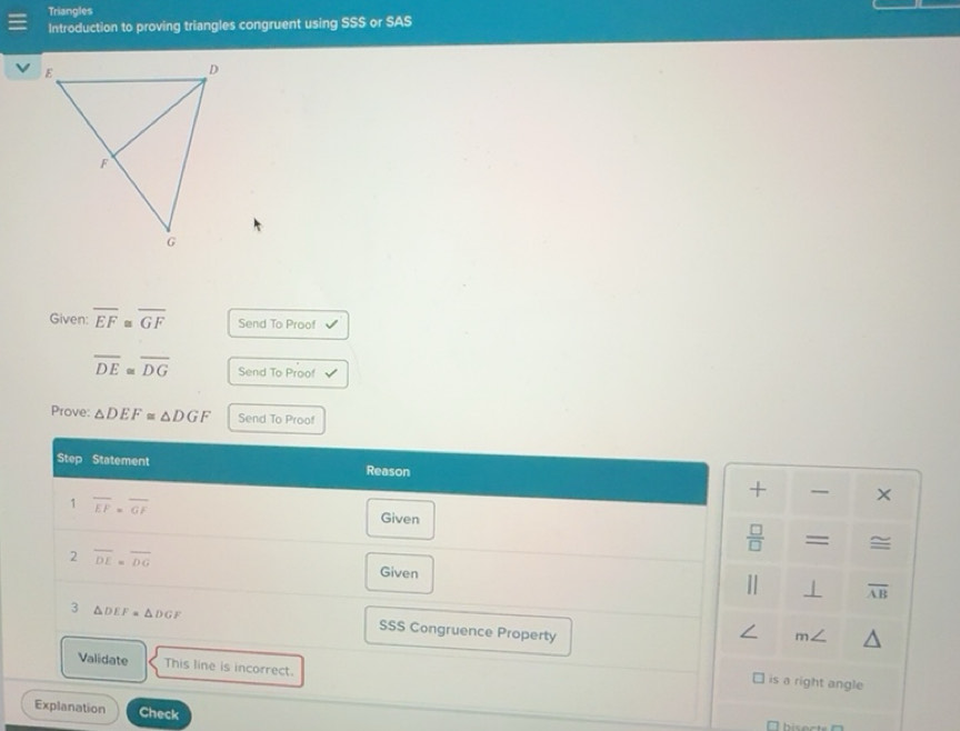 Solved: Triangles Introduction to proving triangles congruent using SSS ...