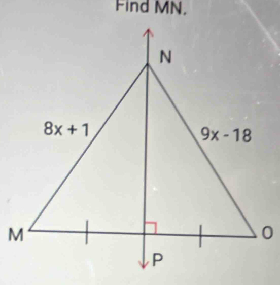 Find MN,