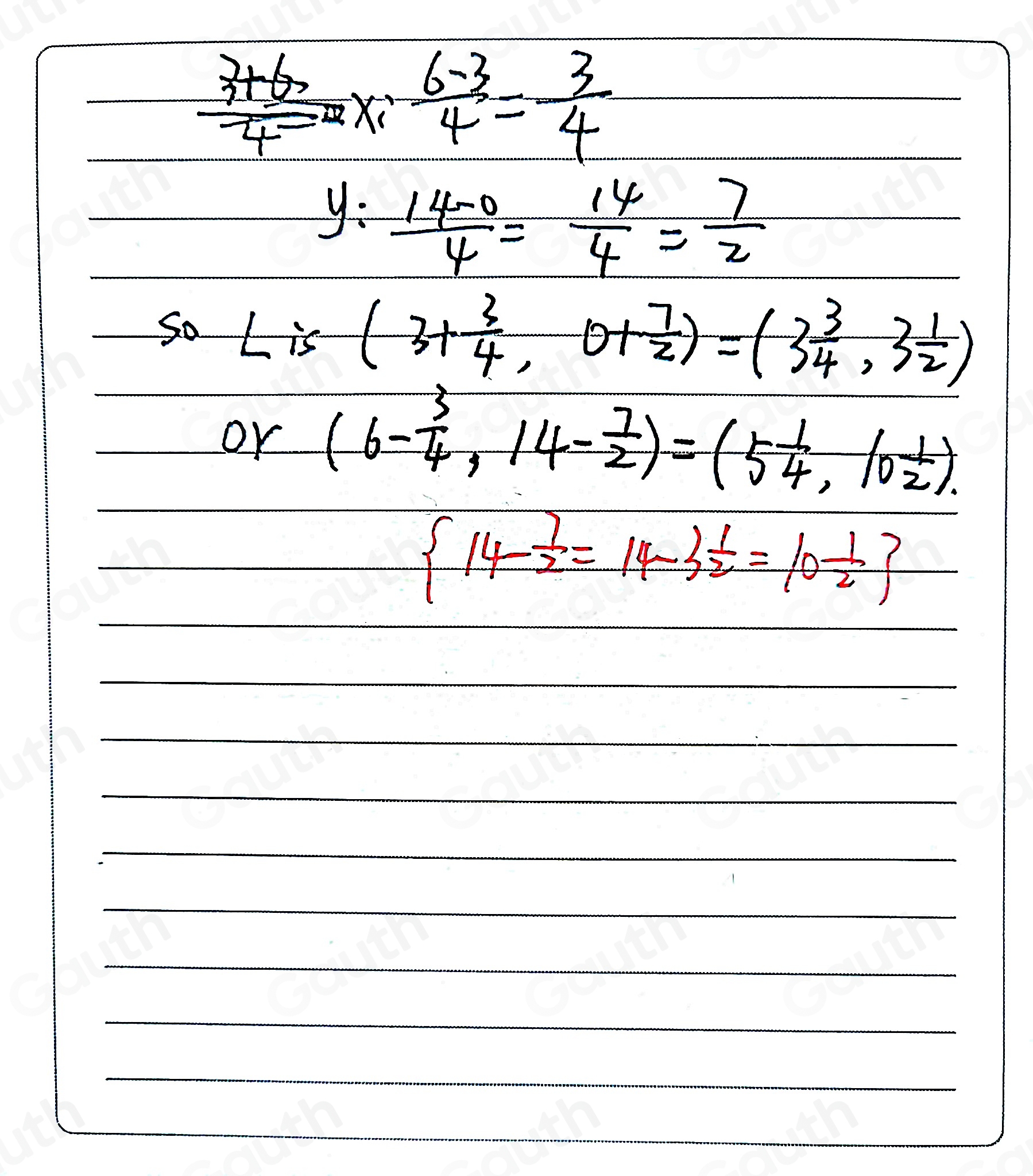 Solved: Ve overline JK has endpoints J(3,0) and K(6,14). Point L ...