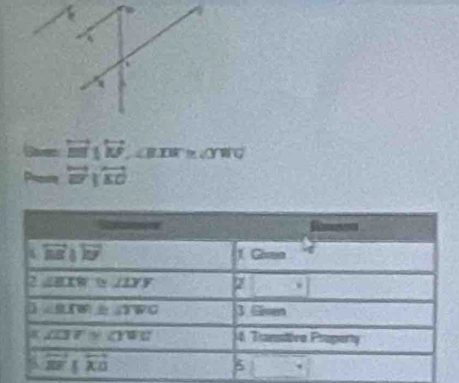 bam = vector EI|overleftrightarrow KF ∠ BDF≌ 40° ao
overleftrightarrow EFparallel overleftrightarrow EC