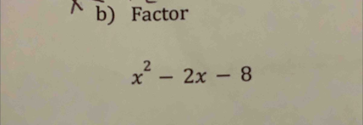 Factor
x^2-2x-8