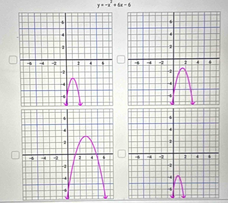 y=-x^2+6x-6