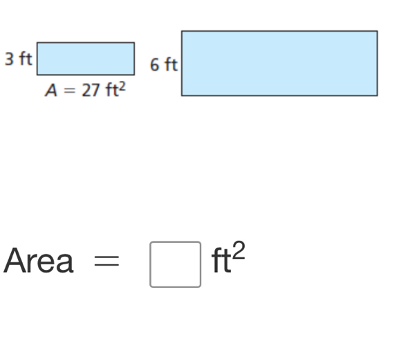 Area =□ ft^2