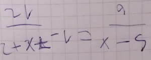  21/2+x+ -6= 9/x-9 