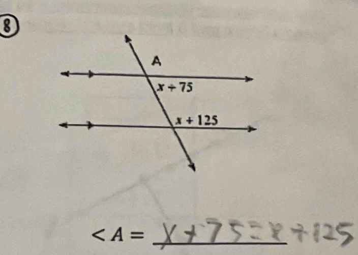 8
∠ A=
_