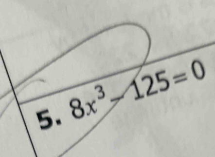 8x^3-125=0