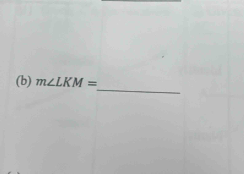 m∠ LKM=