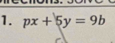 px+5y=9b