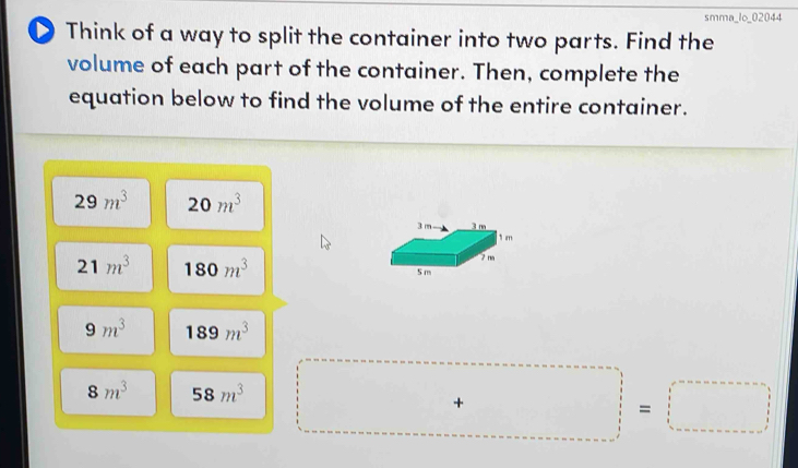Solved: smma_lo_02044 Think of a way to split the container into two ...