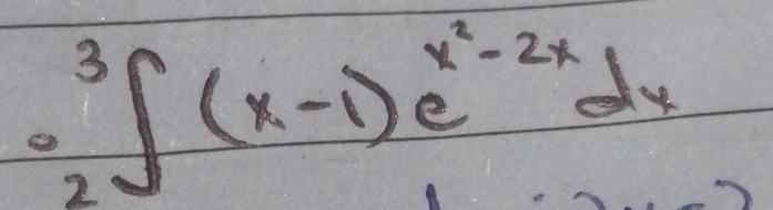 _2^(3∈t (x-1)e^x^2)-2xdx