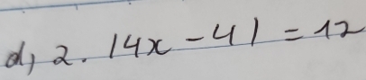 dj 2.|4x-4|=12