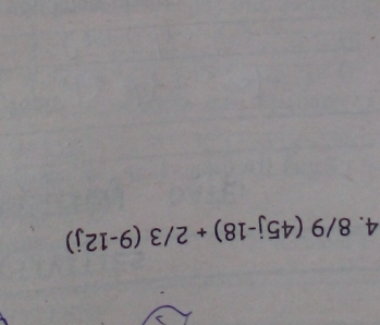 8/9(45j-18)+2/3(9-12j)