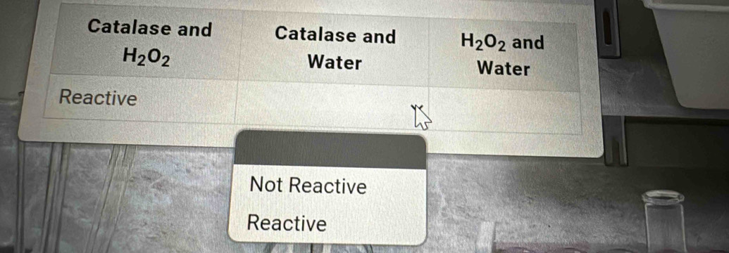 Not Reactive
Reactive