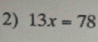 13x=78