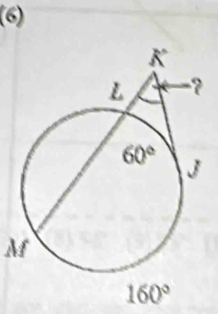 (6)
M
160°