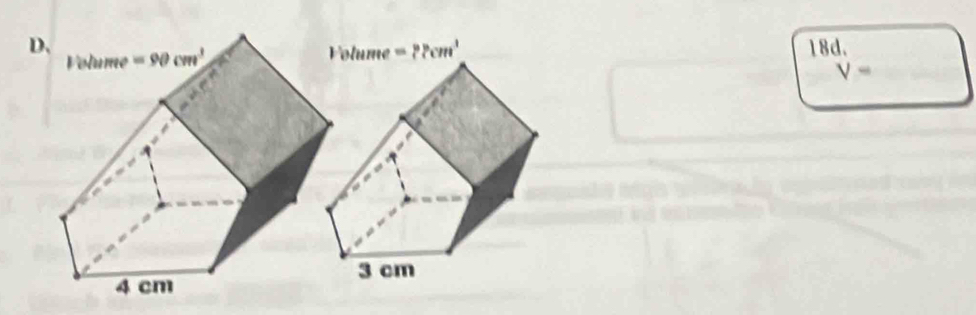 D、 18d.
=??cm^3
V=