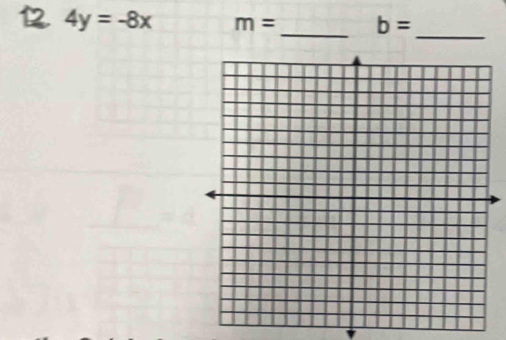 4y=-8x
m=
_ b=
_