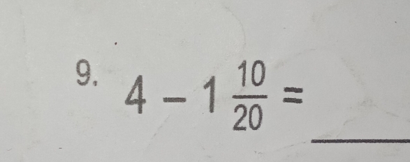 4-1 10/20 =
_