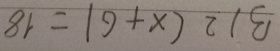 2(x+6)=18