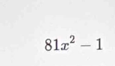 81x^2-1