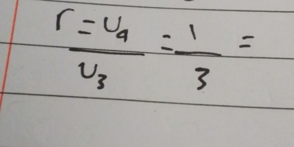 frac r=v_4v_3= 1/3 =