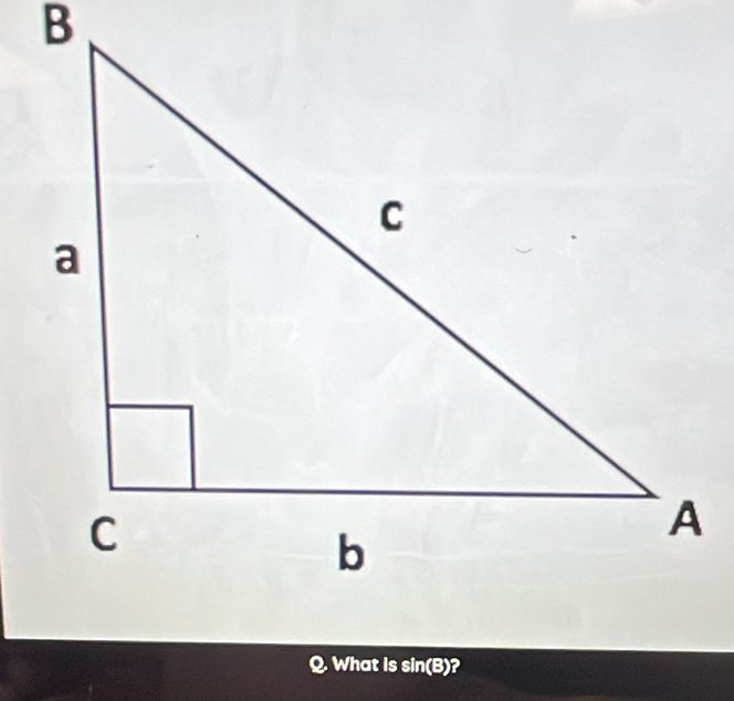 What is sin(B)?