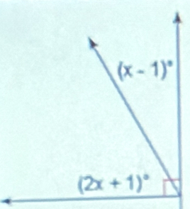 (x-1)^circ 
(2x+1)^circ 