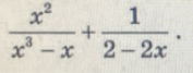  x^2/x^3-x + 1/2-2x .